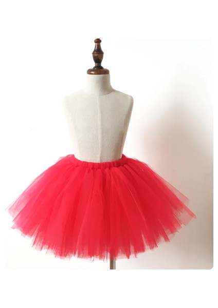 Kız Çocuk Tütü Etek / Renkli Kabarık Tütü Etek / Gösteri Eteği
