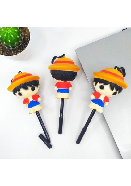 5 Dakka Daha Tasarımlı Konuşan Ajanda ve Sevimli One Piece Luffy Set