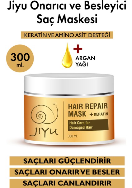 Yıpranmış Saçlar İçin Onarıcı ve Besleyici Keratin Saç Bakım Maskesi 300 ml