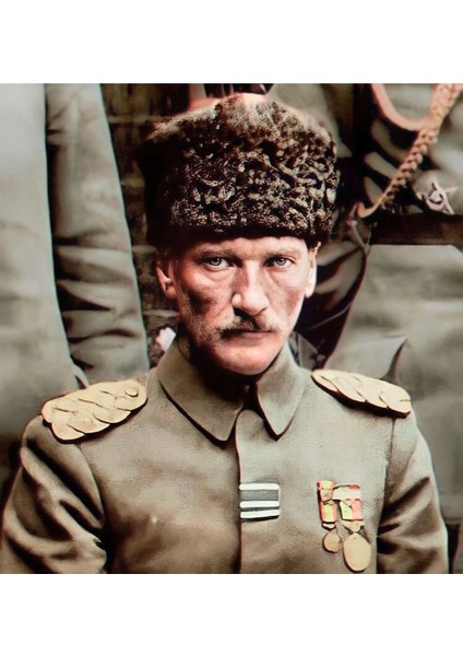 Renkli Baskılı Sayılarla Boyama Hobi Seti (Çerçeveli-Büyük Boy) 80X100 Cm: Atatürk 3