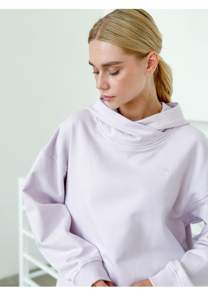 Kadın Kapüşonlu Oversize Sweatshirt