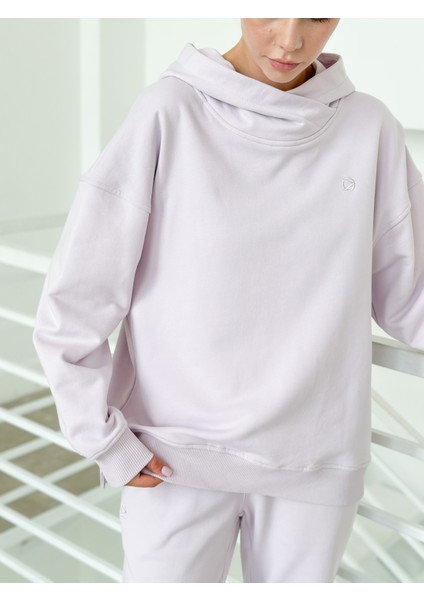 Kadın Kapüşonlu Oversize Sweatshirt