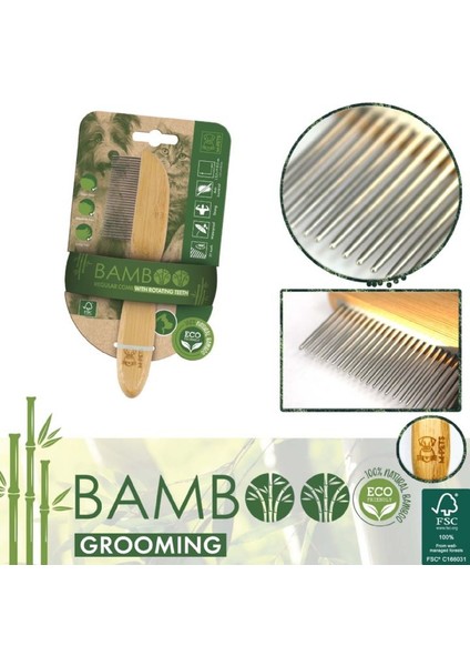 Bamboo Kedi Köpek Tarağı modelleri