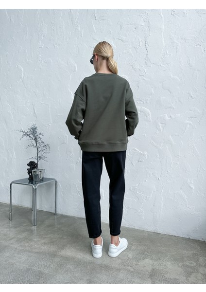 Haki Kadın Oversize Sweatshirt fırsatları