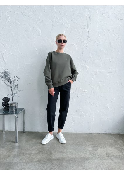 Haki Kadın Oversize Sweatshirt indirimleri