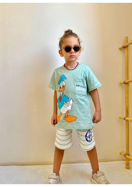 Yigit Butik Donald Duck Baskılı Erkek Çocuk Takım