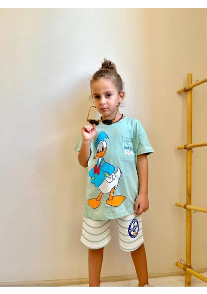 Yigit Butik Donald Duck Baskılı Erkek Çocuk Takım