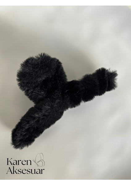 Peluş Mandal Toka Büyük Boy 1 Adet 12 cm Yumuşak Toka