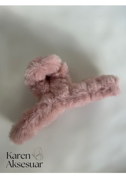 Peluş Mandal Toka Büyük Boy 1 Adet 12 cm Yumuşak Toka