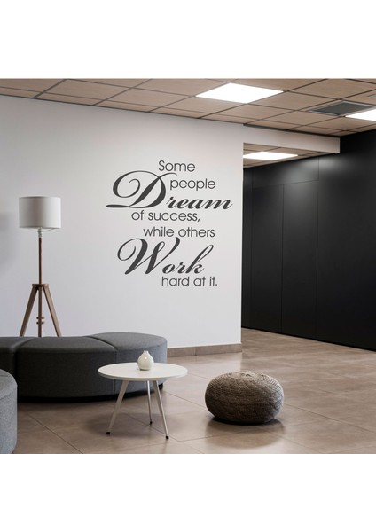 Dream Big Dekoratif Duvar Stickerı, Duvar Dekorasyon Yazıları, Ofis Dekorasyon, Duvar Sticker