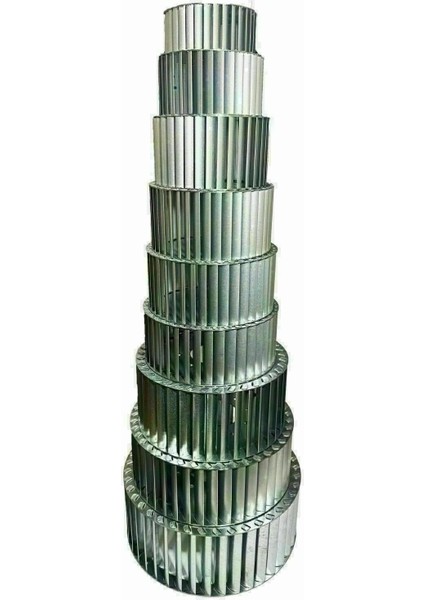 Çap 315 Boy 102 Delik 28 mm Sol Yön Radyal Fan Pervanesi indirimleri