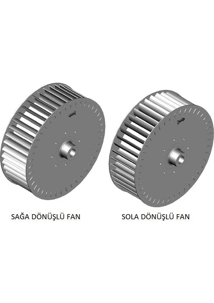 Çap 280 Boy 90 Delik 24 mm Sol Yön Radyal Fan Pervanesi