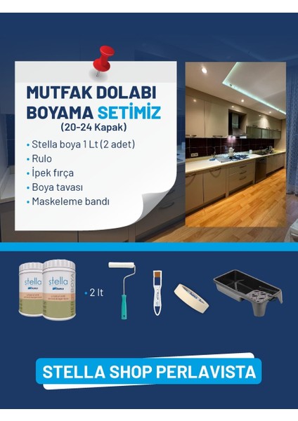 Stella Mutfak Dolabı Boyama Seti (20-24 Kapak)