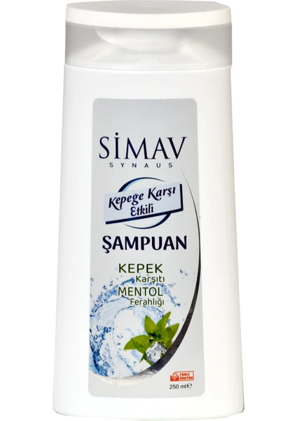 Simav Synaus Termal Sulu Kepeğe Karşı Etkili Mentollü Şampuan - 250 ml