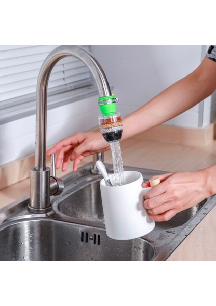 Buffer® 6 Katmanlı Musluk Ucu Filtreli Su Tasarruflu Hijjenik Musluk Başlığı