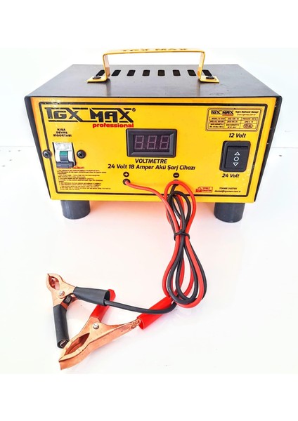Tgx Max Profesyönel 12-24 Volt 18 Amper Akü Şarj Cihazı