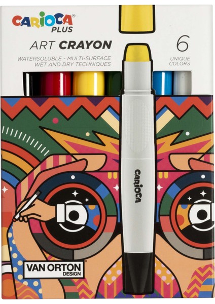 Plus Art Crayon Boya 6'lı