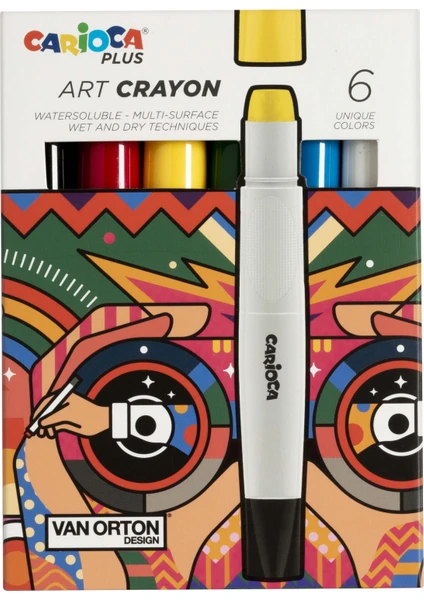 Plus Art Crayon Boya 6'lı