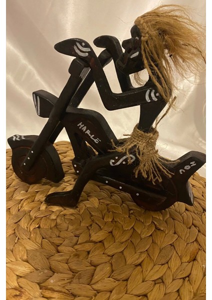Ahşap Primitif Yamyam Yerli Aborjin Inka Motorlu Harley El Işi Hand Made indirimleri