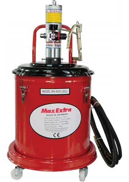 Max-Extra 30 Lt 50:1 Havalı Gres Pompası