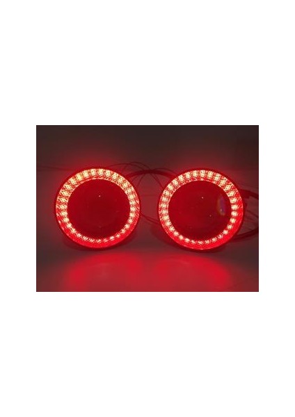 89 mm Angel Sis Farı Kırmızı