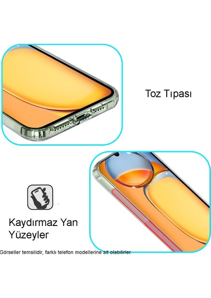 Xiaomi Redmi 13C Kapak Kamera Korumalı Tıpalı Şeffaf Silikon Kılıf modelleri