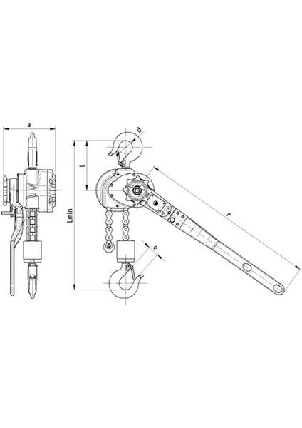 0.8 Ton Hubzuk Bakla Zinciri Tip Rzv