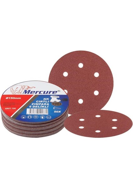 150 mm 320 Kum Delikli Cırt Zımpara