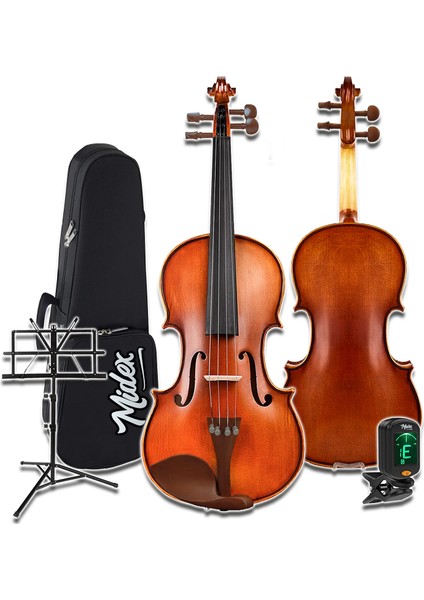 GLA-124X SET Profesyonel Üst Kalite GÜL Ağacı Keman 4/4 Tam Boy