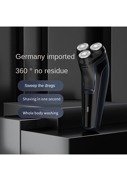 Siyah Stil Elektrikli Tıraş Makinesi Şarj Edilebilir Jilet Tıraş Bıçağı Bıyık Bıçağı Ev Taşınabilir Yüzen Üç Ucu Su Yıkama (Yurt Dışından) fiyatları