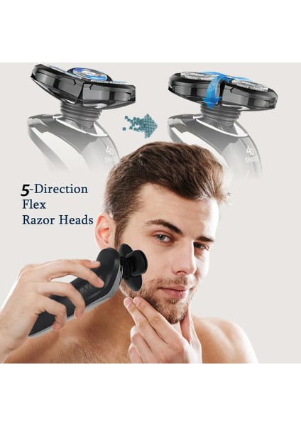 Standart Stil Yoodragons 5d Giyotin Sakal Makinesi Elektrikli Tıraş Makinesi Bıçaklar Gürültü Kulak USB Fişi Saç Kesme Kemei Kesici Jilet T9 Adam Için (Yurt Dışından) indirimleri