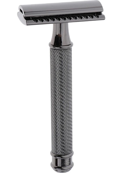 Gümüş Tarzı Çift Kenarlı Jiletli Jiletler Manuel El Tıraş Makinesi Salon Berberi Veya Ev Kullanımı Için Klasik Metal Jiletler (Yurt Dışından)