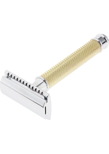 Gümüş Tarzı Çift Kenarlı Jiletli Jiletler Manuel El Tıraş Makinesi Salon Berberi Veya Ev Kullanımı Için Klasik Metal Jiletler (Yurt Dışından)