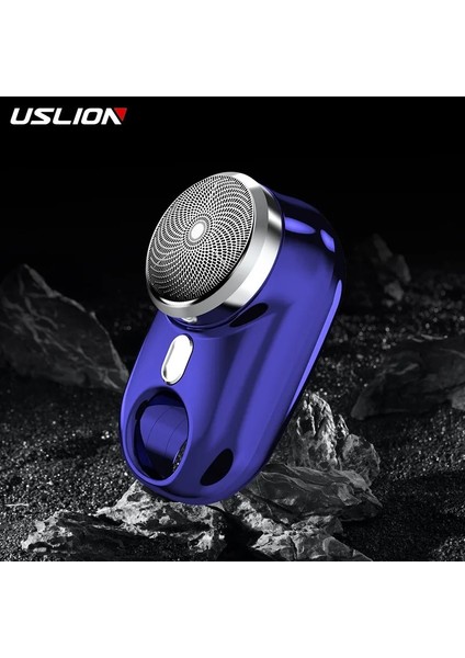 Gümüş Tarzı Uslıon Elektrikli Erkekler Jileti Mini Tıraş Yıkanabilir Elektrikli Tıraş Makinesi Şarj Edilebilir Tıraş Makinesi Asılabilir Anahtarlık Tıraş Makinesi Seyahat Taşınabilir (Yurt Dışından)