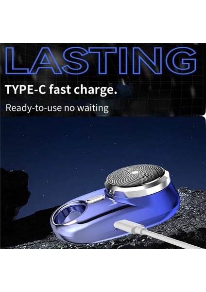 Gümüş Tarzı Uslıon Elektrikli Erkekler Jileti Mini Tıraş Yıkanabilir Elektrikli Tıraş Makinesi Şarj Edilebilir Tıraş Makinesi Asılabilir Anahtarlık Tıraş Makinesi Seyahat Taşınabilir (Yurt Dışından)