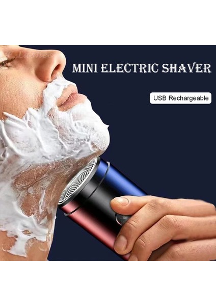 MG79 Stili Erkek Elektrikli Tıraş Makinesi Jilet USB Şarj Edilebilir Elektrikli Tıraş Makinesi Mini Taşınabilir Jilet Sakal Düzeltici Küçük Yüz Sakal Tıraş Makinesi (Yurt Dışından)
