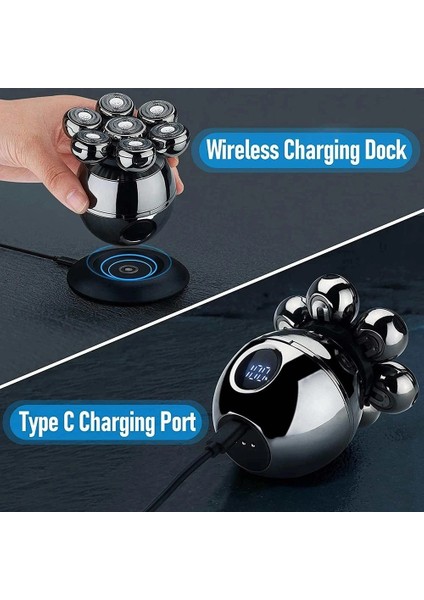 Standart Kutu Stili Mini Islak Kuru Elektrikli Tıraş Makinesi Erkekler Için Sakal Saç Düzeltici Yüz Elektrikli Jilet Şarj Edilebilir Kel Kafa Tıraş Makinesi LCD Ekran (Yurt Dışından) fırsatları