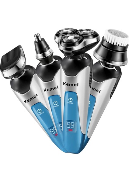 4in1 Şarj Edilebilir Elektrikli Tıraş Makinesi Erkekler Için Sakal Düzeltici Jilet Islak Kuru Yüz Fırçası Tıraş Makinesi Yüz Burun Kulak Bakım Seti (Yurt Dışından) modelleri