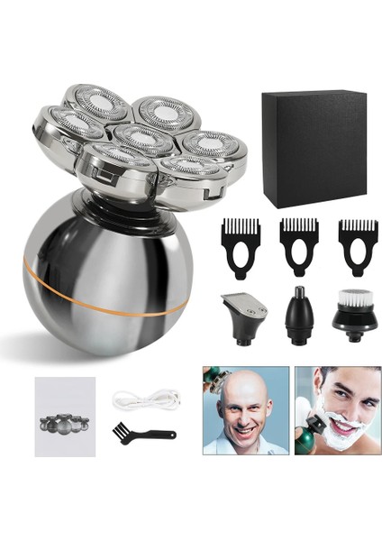Yeşil Standart Kutu Stili Saç Düzeltici Kel Tıraş Makinesi Elektrikli Tıraş Makinesi Erkekler Için Kafa Şarj Edilebilir Elektrikli Tıraş Makinesi Vücut Sakal 7-Blade Bakım Seti (Yurt Dışından) fiyatları