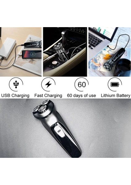 BS001-3HEAD Stili Soeye Elektrikli Tıraş Makinesi Clipper Erkek Jilet Sakal Düzeltici Tıraş Makinesi Erkekler Için Taşınabilir Tıraş Makinesi Saç Kesme Makinesi Yüz Epilatör BS001 (Yurt Dışından) fiyatları