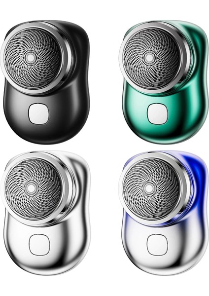 Gümüş Tarzı 1pc Mini Taşınabilir Elektrikli Tıraş Makinesi Su Geçirmez Islak Kuru Çift Kullanımlı Tip-C Hızlı Şarj Cep Jilet Sakal Düzeltici Tıraş Makinesi (Yurt Dışından)