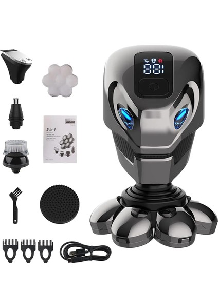 Gri Tarzı Erkekler Için Çok Fonksiyonlu Elektrikli Tıraş Makinesi 7d Yüzen Kesici Kafa Yüz Burun Saç Kesme Makası Su Geçirmez Tıraş Makinesi (Yurt Dışından) fiyatları