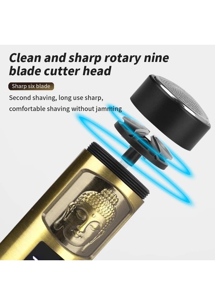 No.2 Tarzı Waıkıl Sıcak Satış Metal Silindirik Traş Makineleri 3D Tam Fit Mini Taşınabilir Şarj Edilebilir Erkek Tıraş Makinesi Seyahat Jilet Sakal Düzeltici KH-T04 (Yurt Dışından) fırsatları