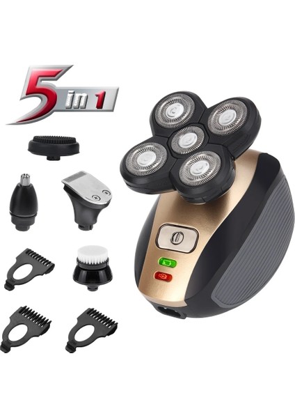 Siyah Stil Erkekler Için Pro Elektrikli Tıraş Makinesi Islak Kuru Kafa Elektrikli Tıraş Makinesi Sakal Saç Düzeltici Şarj Edilebilir Kel Tıraş Makinesi 5 In1 Bakım Kitleri (Yurt Dışından) fiyatları