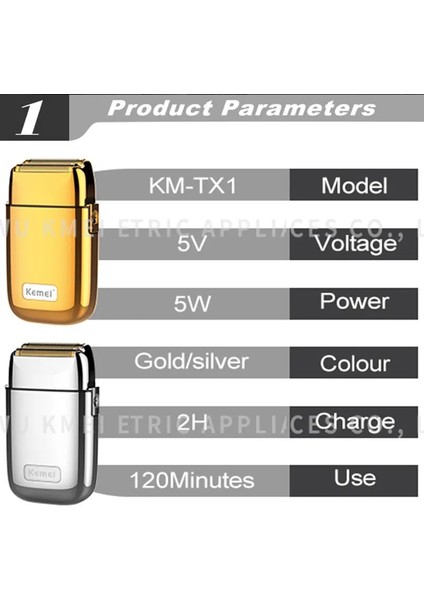 Beyaz Stil Kemei Tx1 Tam Metal Elektrikli Tıraş Makinesi Erkekler Için Saç Sakal Elektrikli Tıraş Makinesi Kel Kafa Tıraş Makinesi Fg Solmaya Şarj Edilebilir (Yurt Dışından) fırsatları