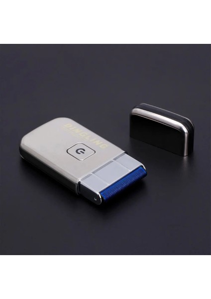 Altın Tarzı USB Elektrikli Tıraş Makinesi Metal Tel Çekme Tasarım Kabuk Şarj Edilebilir Jilet Tıraş Erkekler Için Örgü Hızlı Şarj Işığı Küçük Makine (Yurt Dışından)