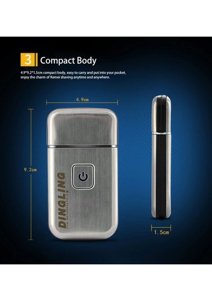 Altın Tarzı USB Elektrikli Tıraş Makinesi Metal Tel Çekme Tasarım Kabuk Şarj Edilebilir Jilet Tıraş Erkekler Için Örgü Hızlı Şarj Işığı Küçük Makine (Yurt Dışından)