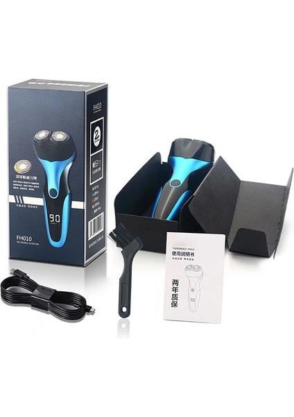 Kırmızı Stil Erkekler Için Elektrikli Tıraş Makinesi, Erkekler Için Elektrikli Tıraş Makinesi, Islak Kuru Ipx7 Su Geçirmez Sakal Düzeltici Yüz Fırçalı USB Döner Tıraş Makinesi (Yurt Dışından)