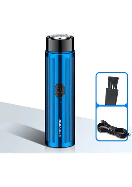 Mavi Stil Taşınabilir USB Şarj Tıraş Makinesi Erkekler Için Otomatik Mini Şarj Edilebilir Seyahat Yüz Vücut Elektrikli Jilet Sakal Düzeltici (Yurt Dışından)
