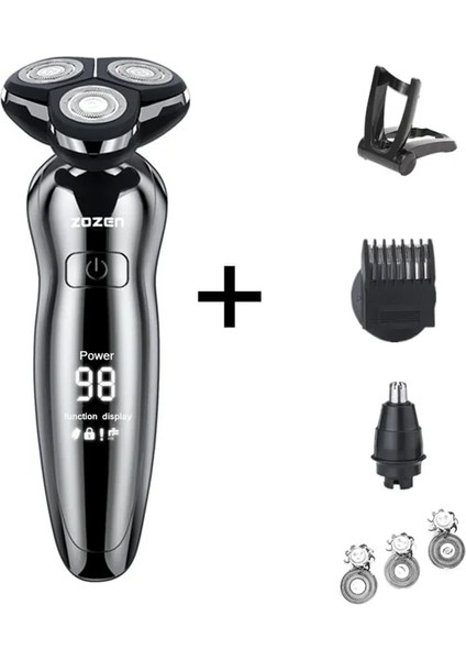 8508-A Tarzı Zozen Erkek Elektrikli Tıraş Makinesi,erkek Elektrikli Tıraş Makinesi,sakal ve Bıyık Düzeltme Makinesi,yıkanabilir ve USB Şarjlı Tıraş Makinesi (Yurt Dışından)